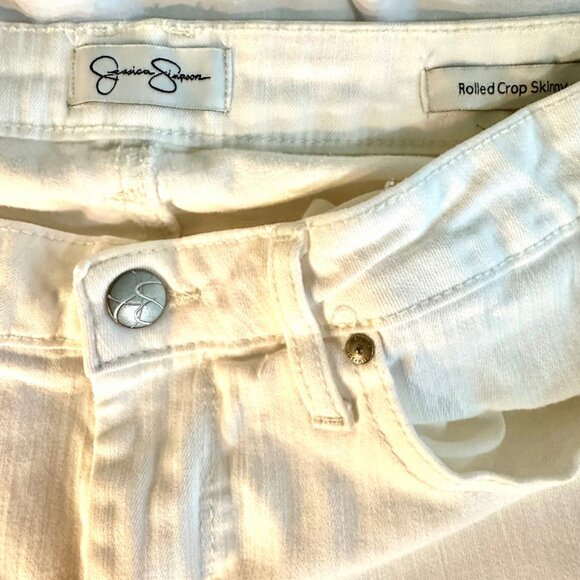 Jessica Simpson Jeans Size 6 Inseam 26 inches Rolled Cropped Straight - Picture 10 of 11